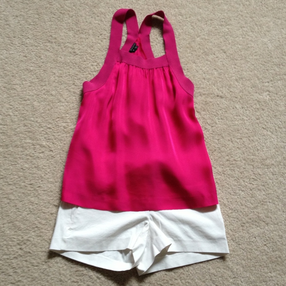 Hot Pink THEORY tank